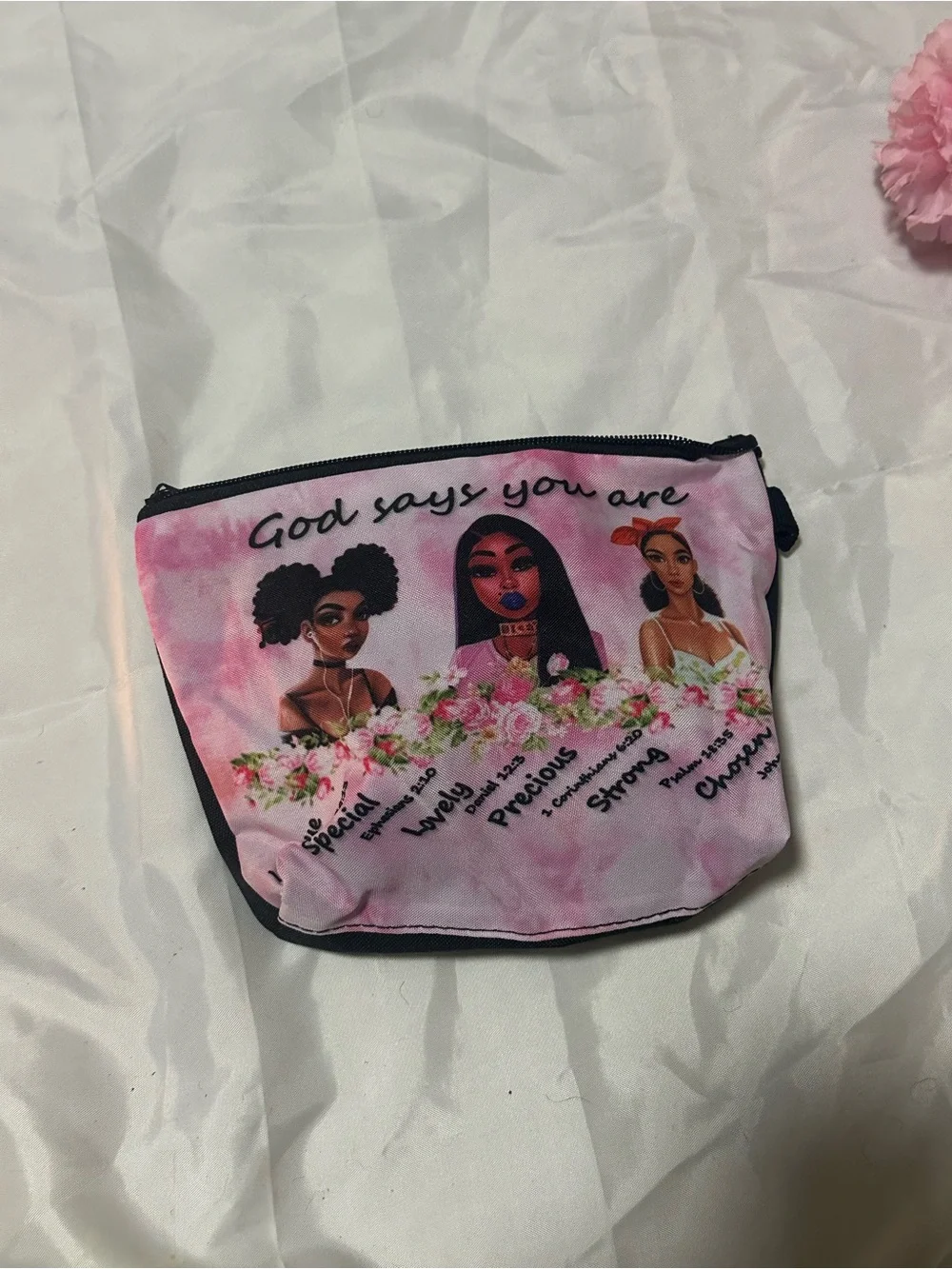 Pink Inspirational  Pouch for Women